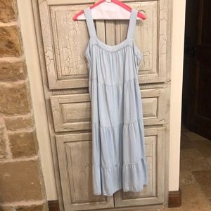 Rails blue sleeveless sundress midi length